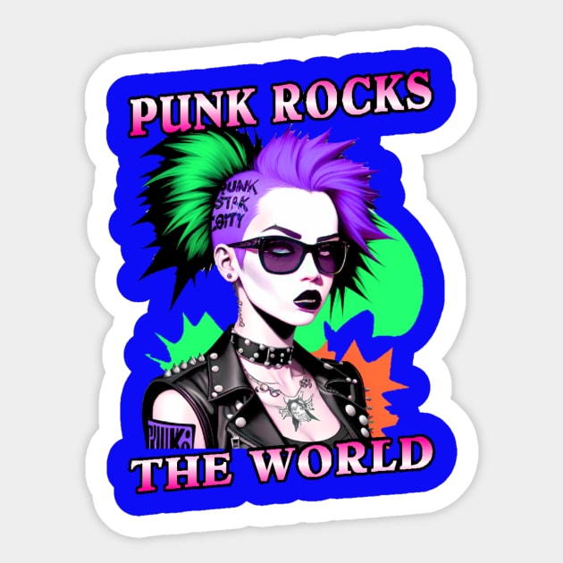 Punk Rocks The World_24 Sticker by Metal Kross Productions